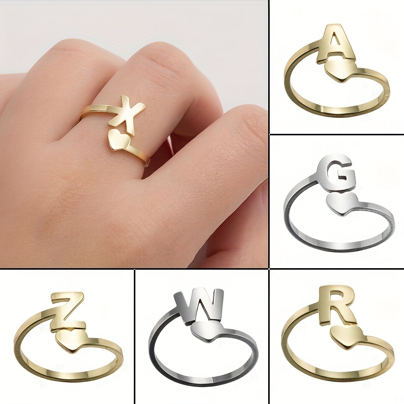 Gold Monogram Initials Signet Ring, Couple Initial Rings, Custom Monogram  Rings, Initials Ring, 2 letter initial rings, Initial Signet ring –  somethinggoldjewelry