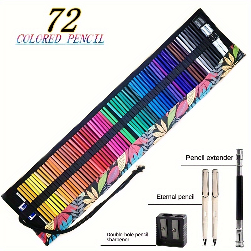 72 Colors Oily Colored Pencil Paper Tube Set Graffiti Sketch Colored  Pencils Suitable for Artist Beginner Student Supplies Gift