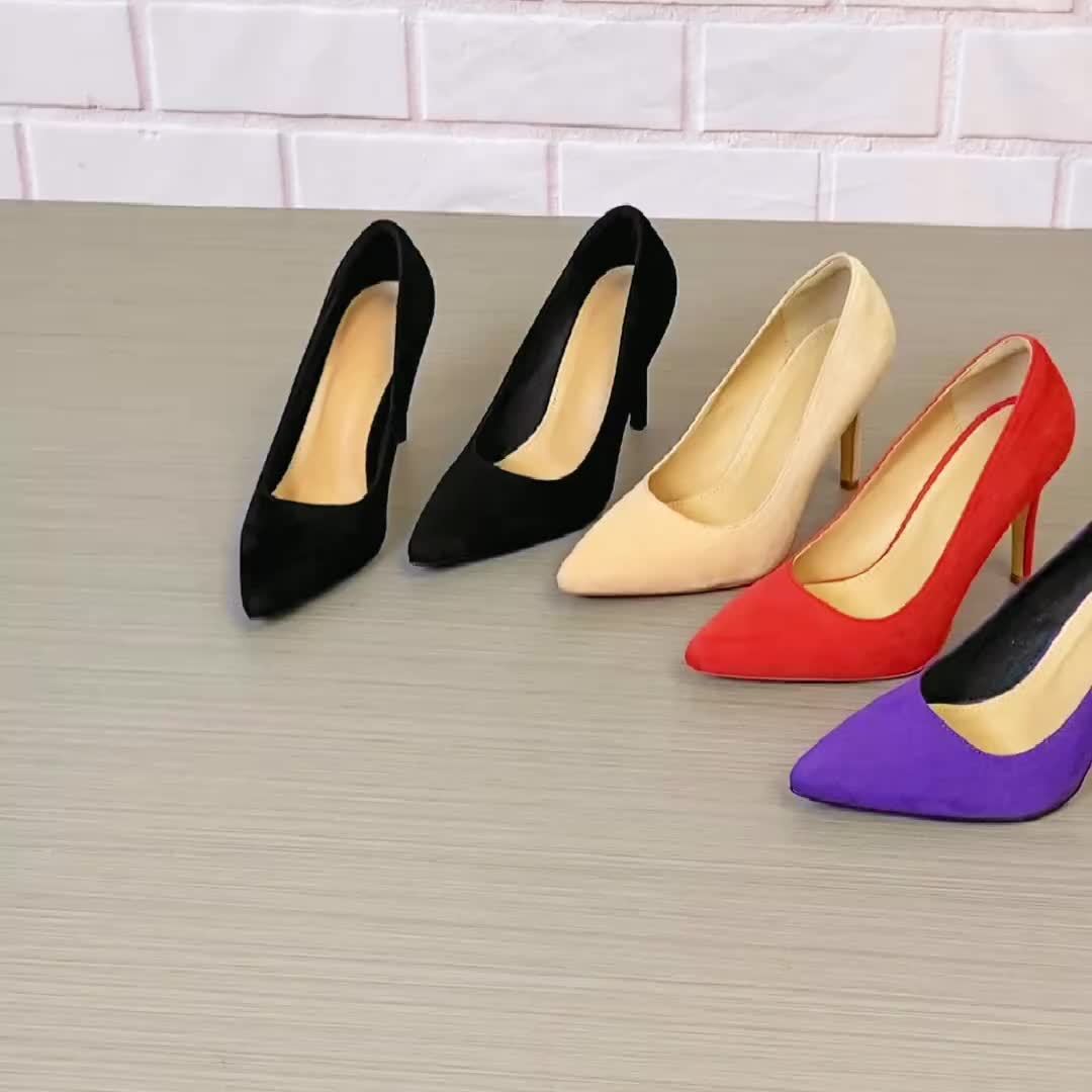 Elegant Pointy Toe Slip-On Stilettos For Women, Solid Color Thin High  Heels, Versatile Office Formal Wear
