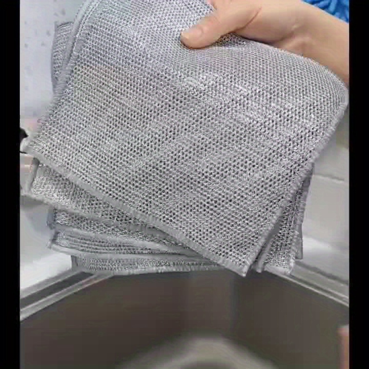 Cleaning Cloths Metal Wire Mesh Cleaning Cloths For - Temu