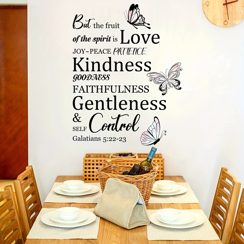 Vinilo adhesivo de pared con versículo de la Biblia, regalo cristiano, para  decoración de pared, dormitorio, citas de pared cristianas, decoración