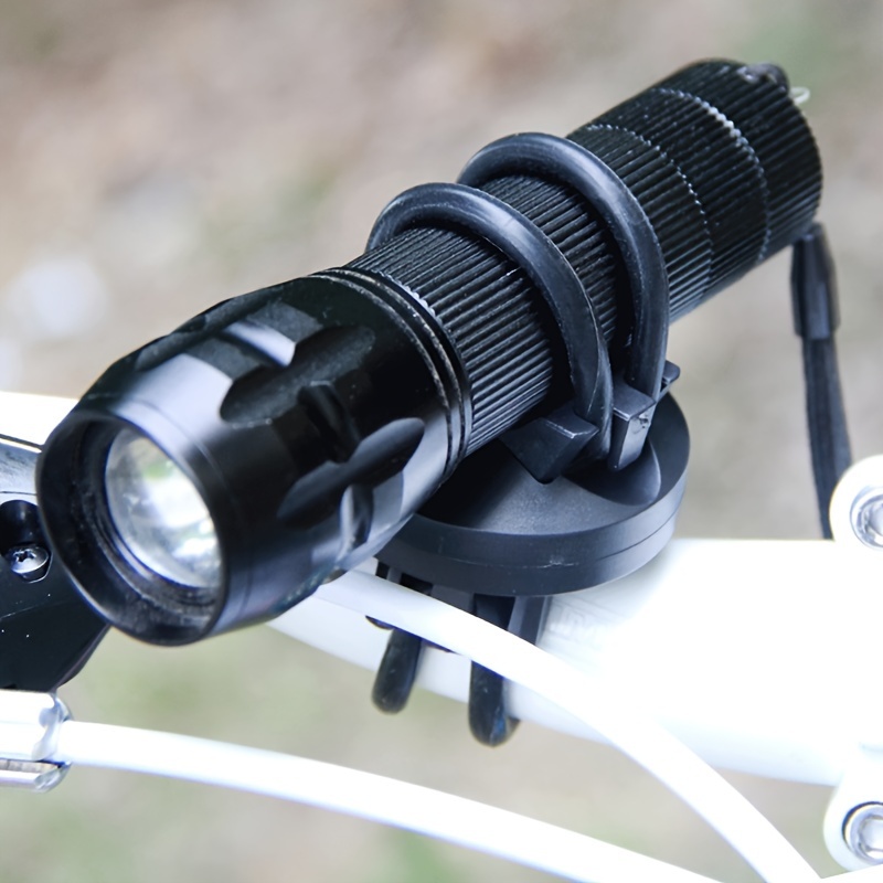 1 Stück Schwarz, Multifunktionale Fahrradlicht/elektro-taschenlampe  Halterung, Motorrad Universal Halterung