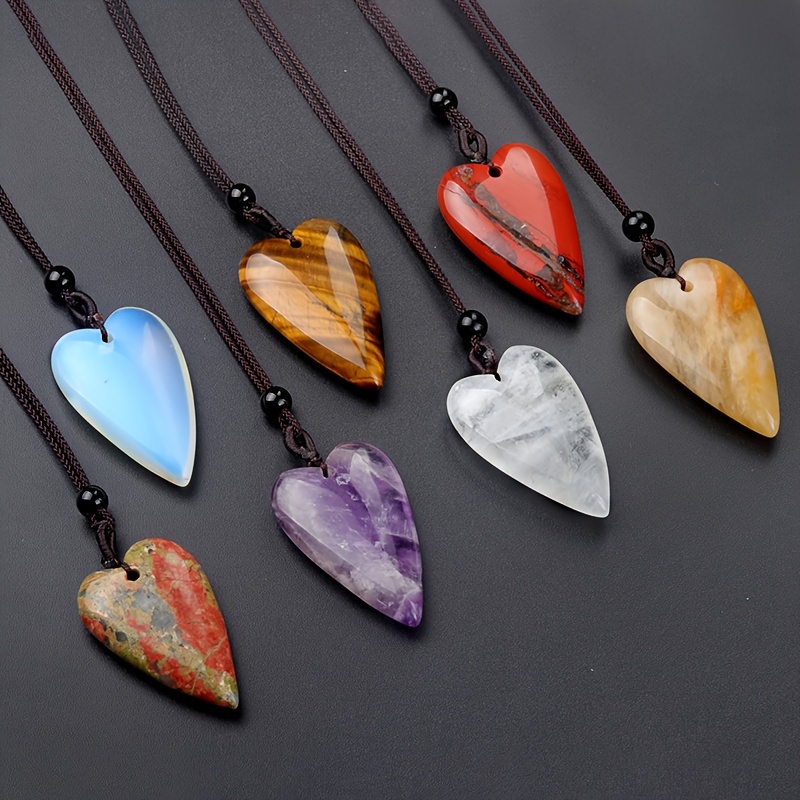 Healing Crystal Pendant Necklace  Natural Stone Necklace $5.98 – Soul  Charms