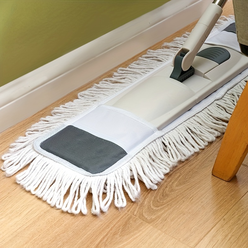 Mopa de microfibra para limpieza de pisos, mopa de piso de madera dura  giratoria de 360 grados, mopa de limpieza de suelos laminados, mopa seca  para