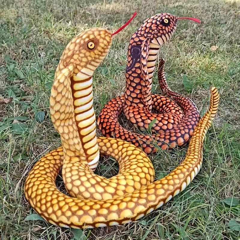 Animales de peluche de serpiente Cobras Peluche de serpiente Juguete de  simulación grande Serpiente de peluche Serpiente realista Animales de  peluche Juguetes Regalos Animales salvajes Decoraciones de fiesta