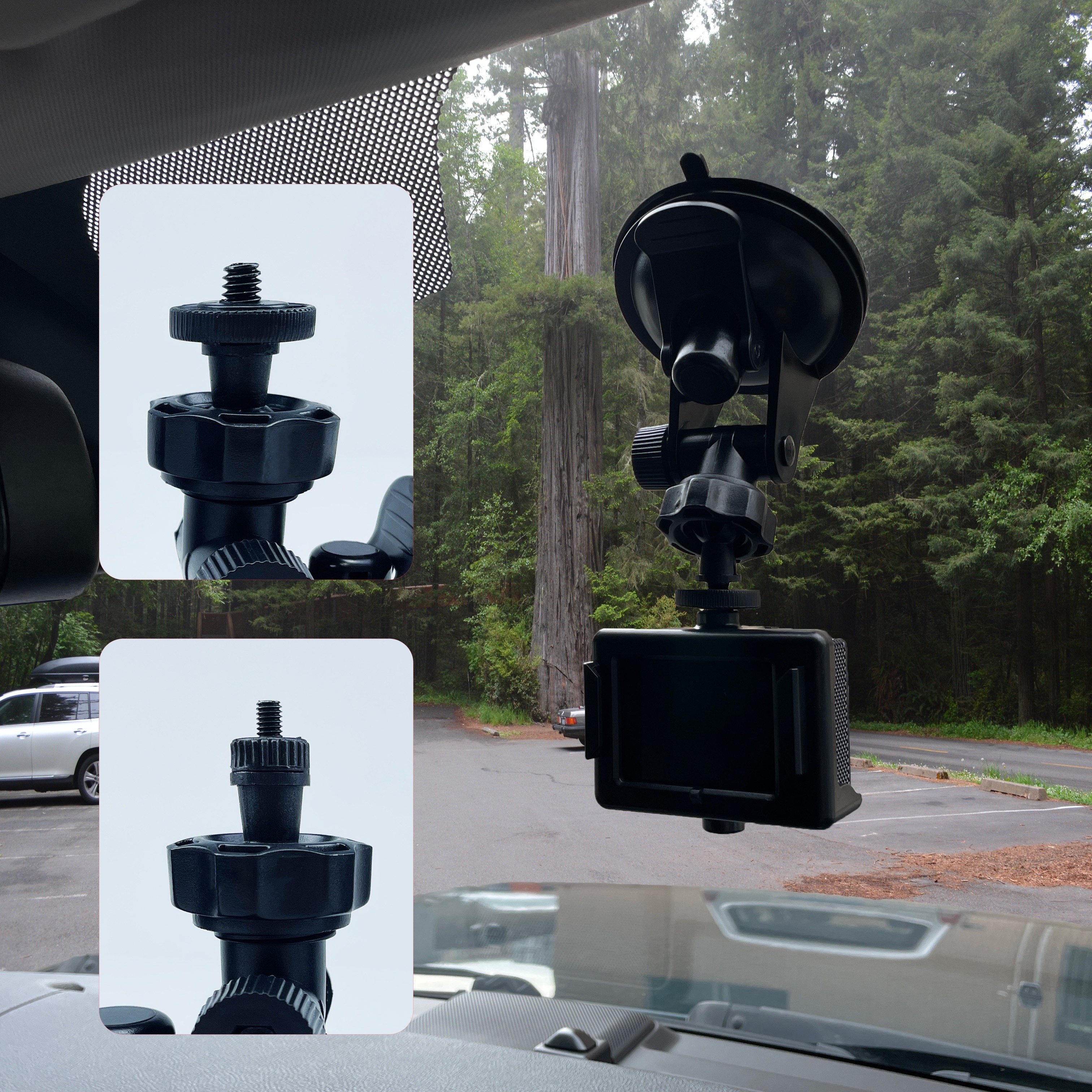 Universal Dash Cam Mount Rear View Mirror Holder with 16 Different Joints  Compatible with APEMAN, Falcon F170, Old Shark, Peztio, Rexing V1P, Roav