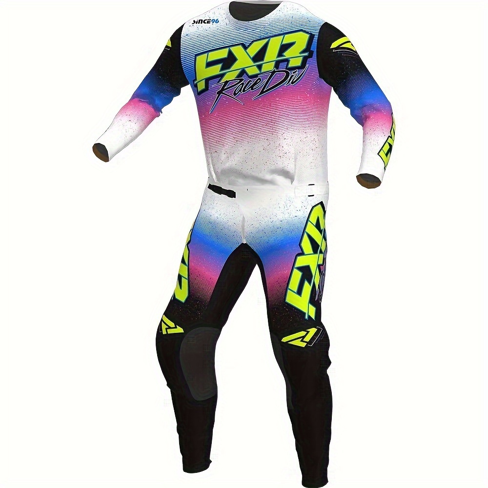MX Jersey - Conjunto de equipo combinado de motocross, para hombre,  ciclismo, motocicleta, montaña, bici de la suciedad, ropa de carreras para  adultos