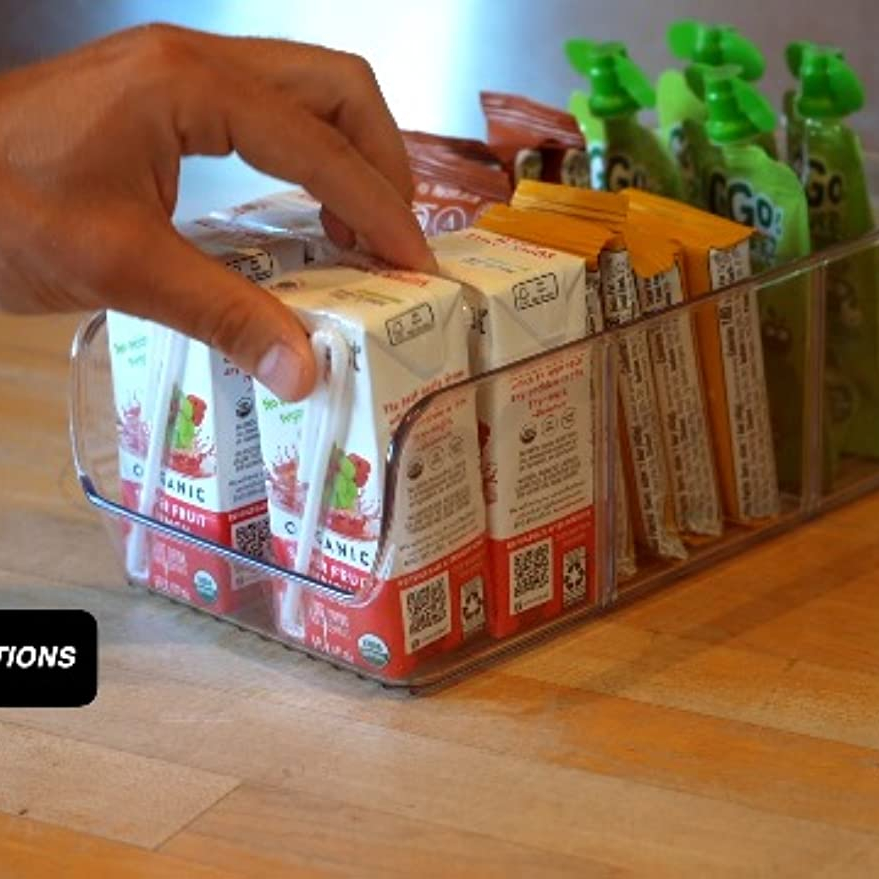 Pantry Organization And Storage Bins With Dividers Perfect - Temu