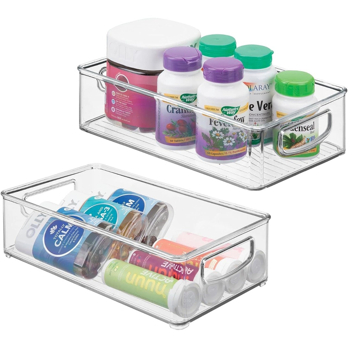 Buy Clear Plastic Storage Bin Tote Organizing Container with Durable L –  Tejal Trends