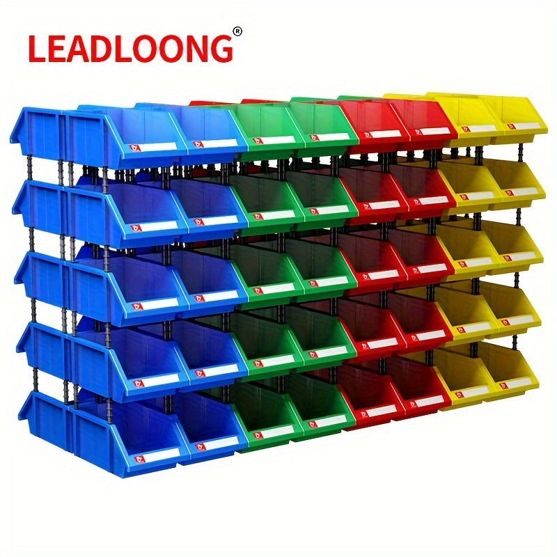 Toys Storage Organizer Bins for Lego, Stackable Toys Organizer, Lego Building Block Storage, Toy Storage Box with 24 Palace Grids, Plastic Stackable