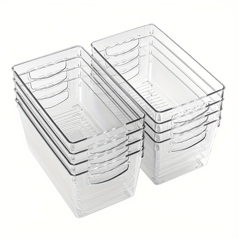 Clear Plastic Storage Bins Organize Your Home With - Temu