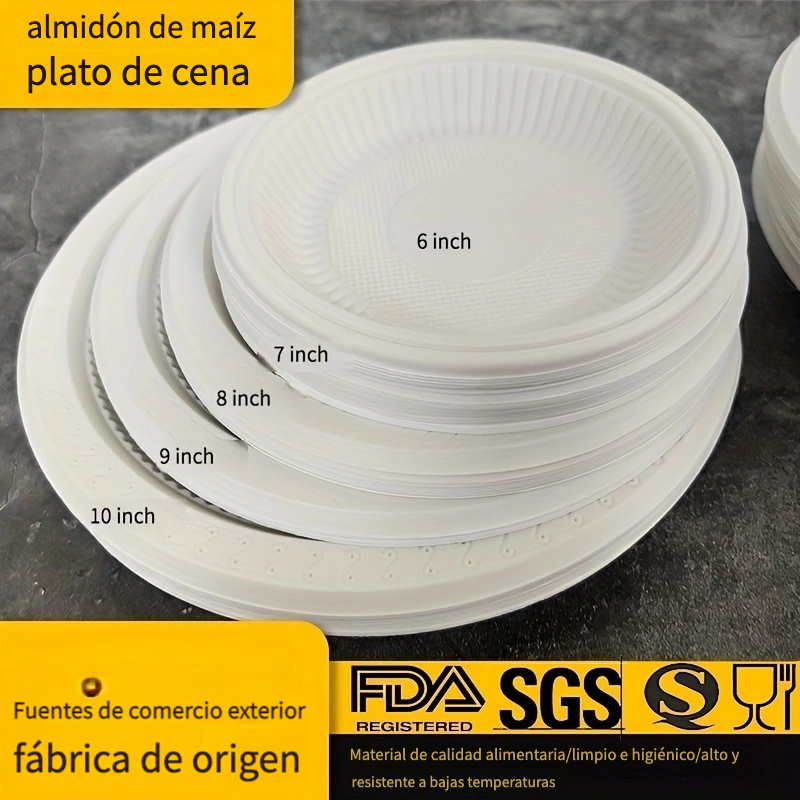 Cubiertos Desechables Ecológicos Compostables 25 unidades