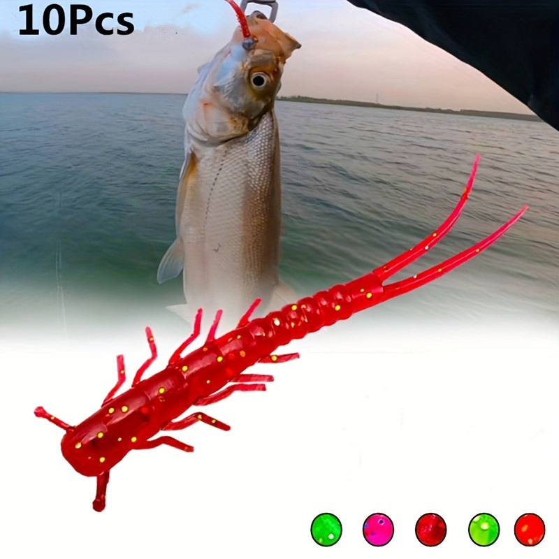 3 Pièces/set Leurre De Pêche Jigging Appât Souple De Pêche 10cm 15.5g Tête  De Jig Poisson T Queue Mer Bass Lure Pêche Tackle, Mode en ligne