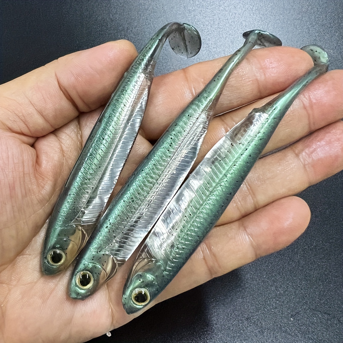 Artificial Pre rigged Jig Head Fishing Lures Bionic Paddle - Temu