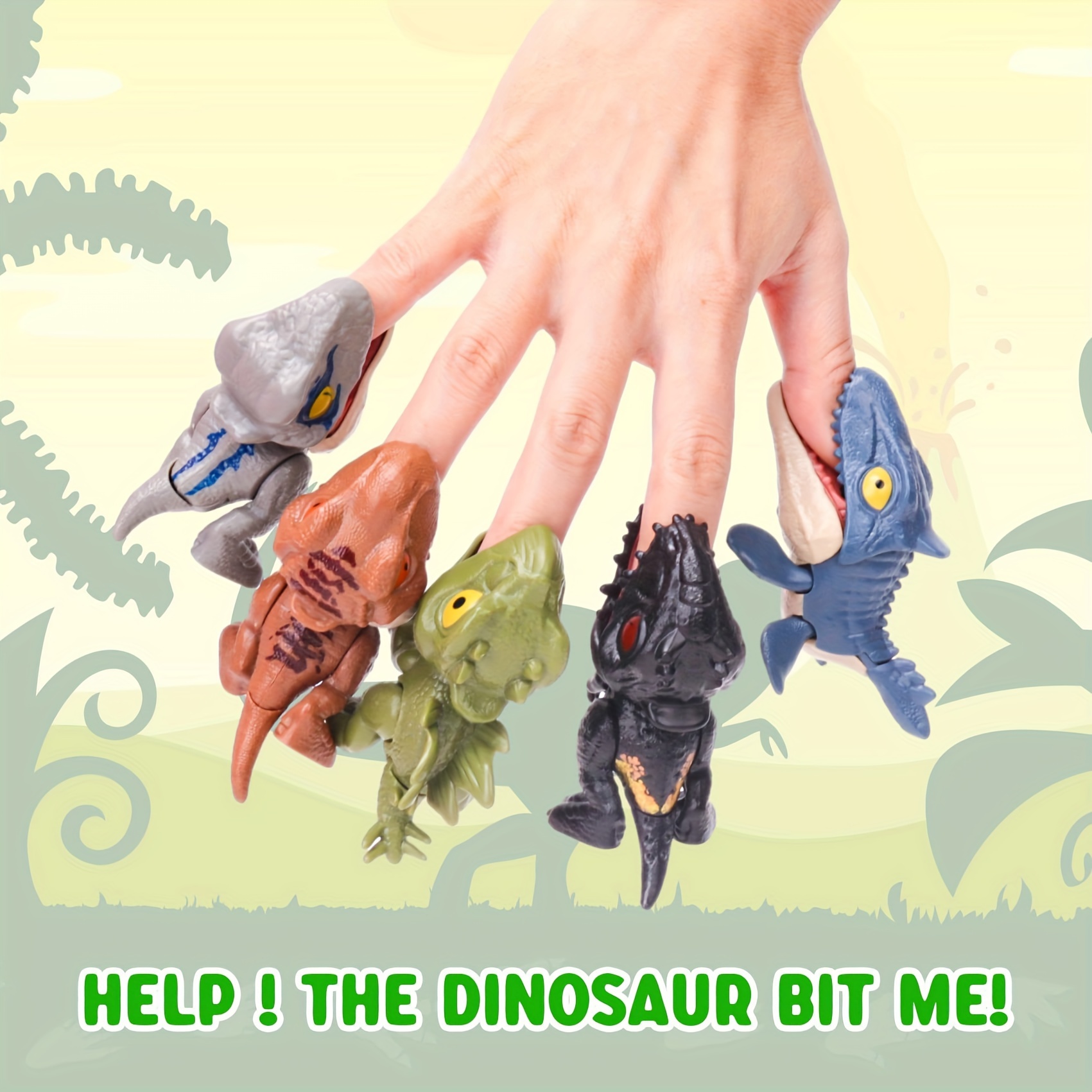 Finger Biting Dinosaur Toy, Finger Biting Tyrannosaurus Rex Dinosaur Toy, Dinosaur  Finger Puppets, Novelty Hand Toys Finger Dino Hand Puppet (1Set) - Yahoo  Shopping