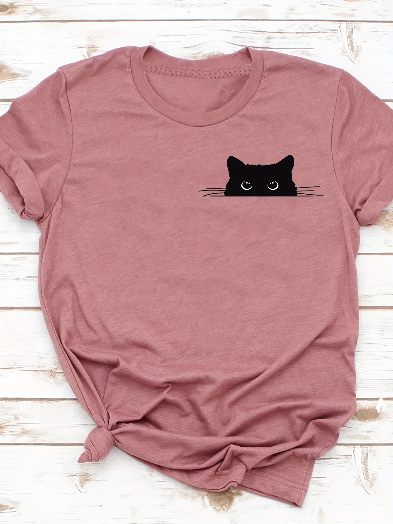 Meow Black Cat Pink Button - Home