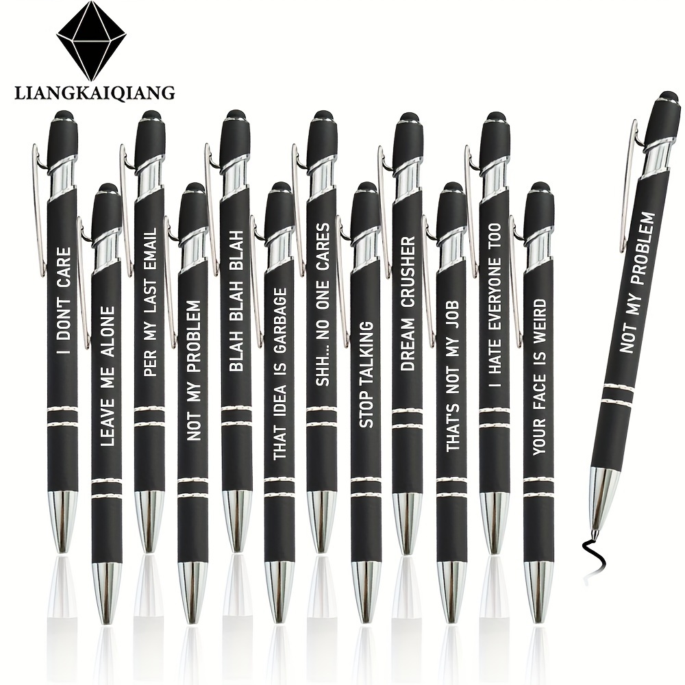 7PCS Funny Pens Swear Word Daily Pen Set Funny Office Gifts Quotes