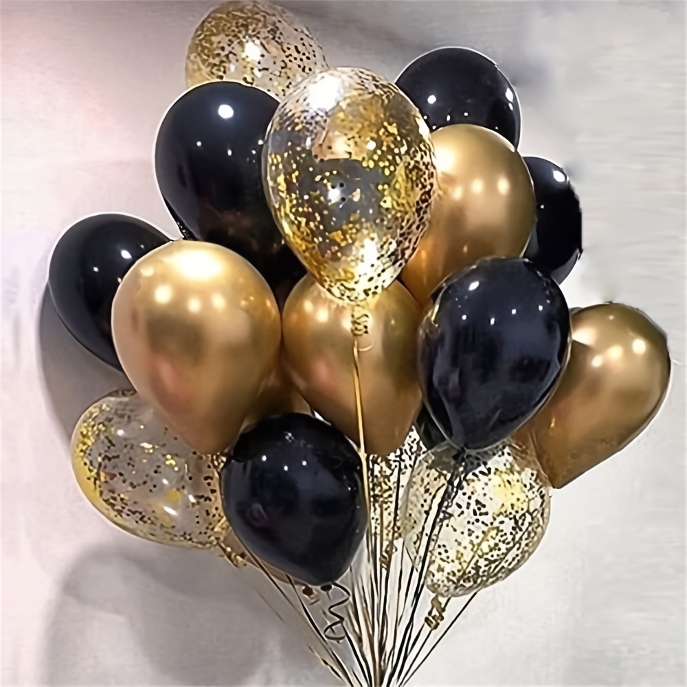 Decoraciones Cumpleaños, Feliz cumpleaños Decoracion Globos Garland  Banderas Conjunto 42 Piezas Suministros de decoración Material Seguro para  niñas, Hombres, Negro, Dorado y Plateado : .com.mx: Juguetes y Juegos