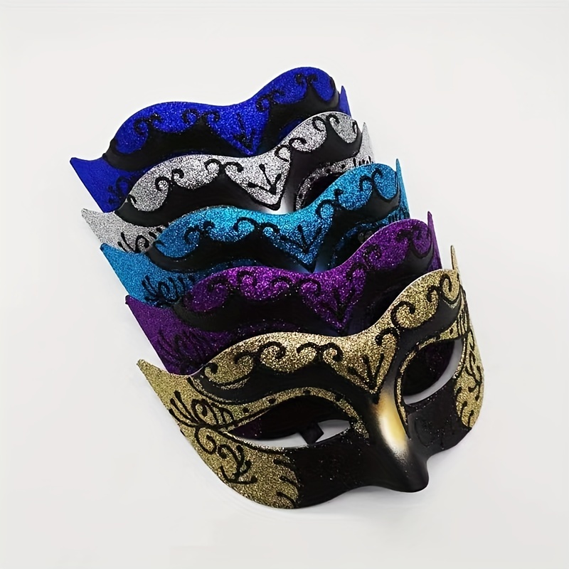 1pc Fondo Pantalla Máscaras Carnaval Lujo Púrpura Máscaras - Temu
