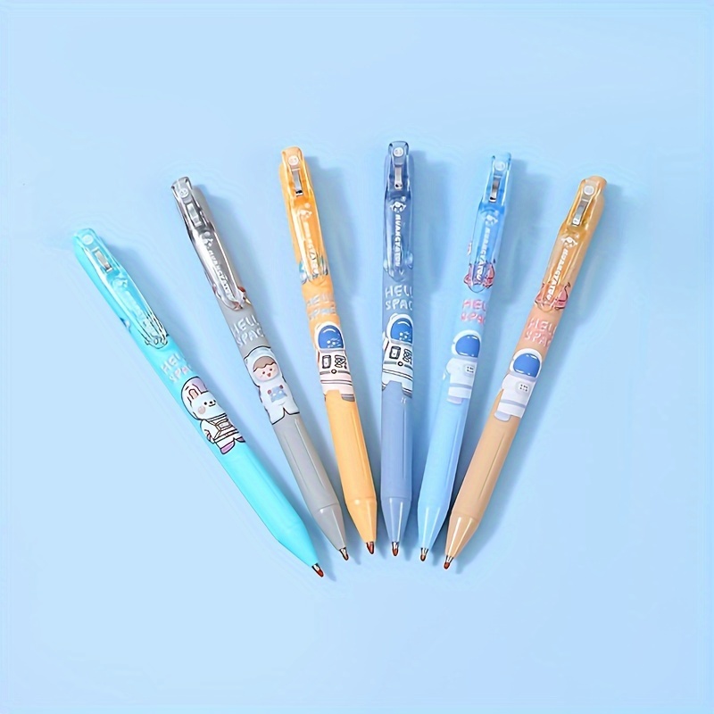 6PCS 10-in-1 Colored, Cartoon Astronaut Ballpoint Pens Space Multi Color  Pens in One for Kids Office School Supplies Back to School Supplies  Students