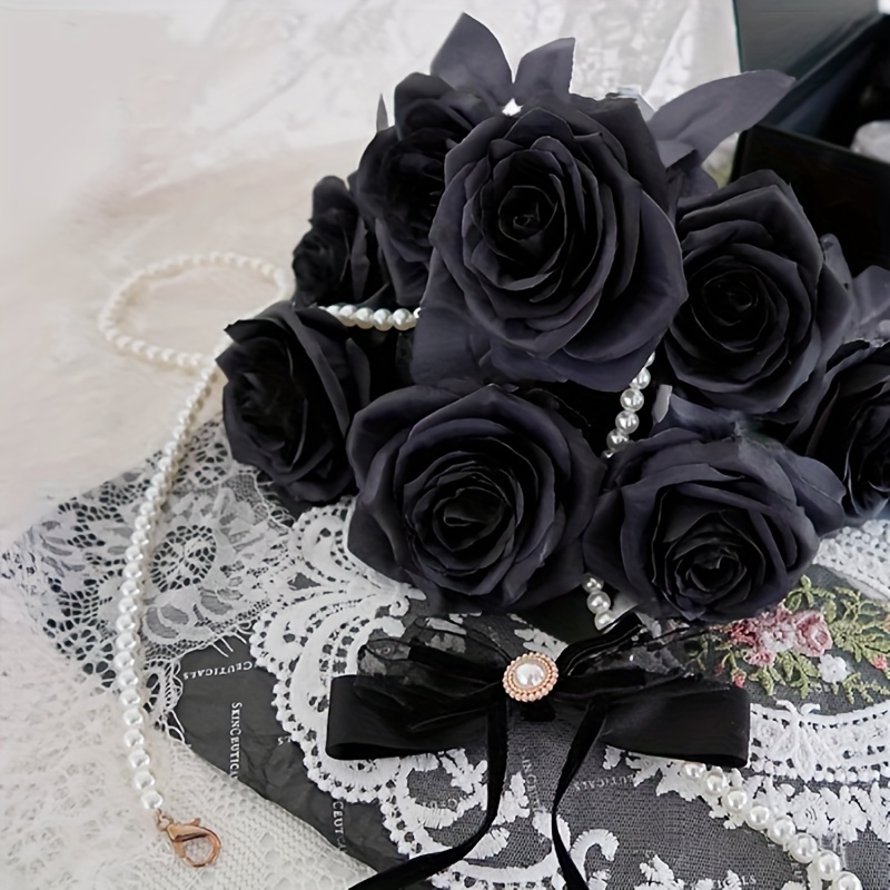20pcs Black Flower Wrapping Paper Rose Flower Wrapping Paper Valentine's  Day Bouquet Wrapping Paper Waterproof Wrapping Paper Korean Style Bouquet  DIY