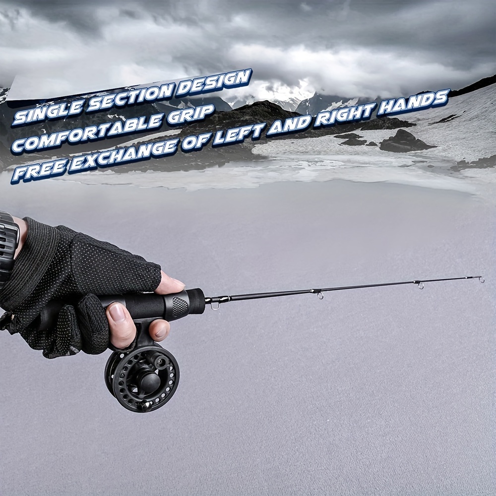 70cm Portable Winter Ice Fishing Rods Combo Casting Solid Hard Rod Fishing  Reels Fishing Rod Sea Fi