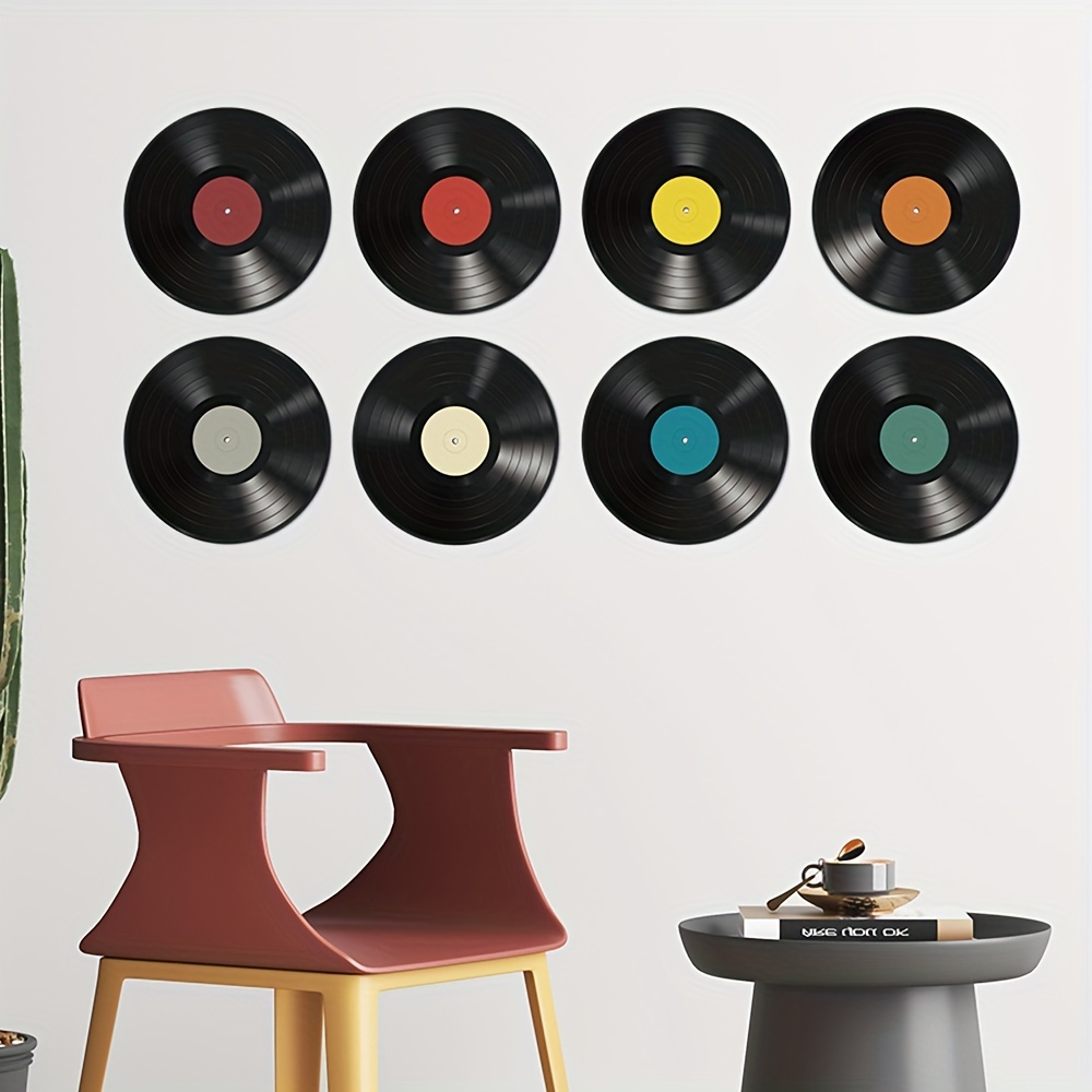  Discos de vinilo para pared, 16 unidades, discos de vinilo,  letreros de decoración de pared de los años 50, música rock and roll,  decoración de fiesta, decoración de pared para decoración