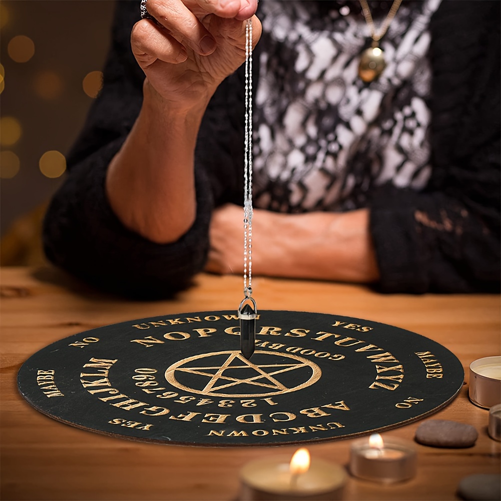 Tablero De Péndulo Tablero De Péndulo Tablero de adivinación tallado  tableros de péndulo de astrología de madera decoración de adornos de Altar