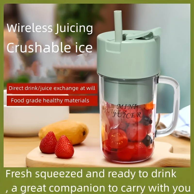 Wireless portable juicer dregs juice separation original juice machine  automatic small simple white 