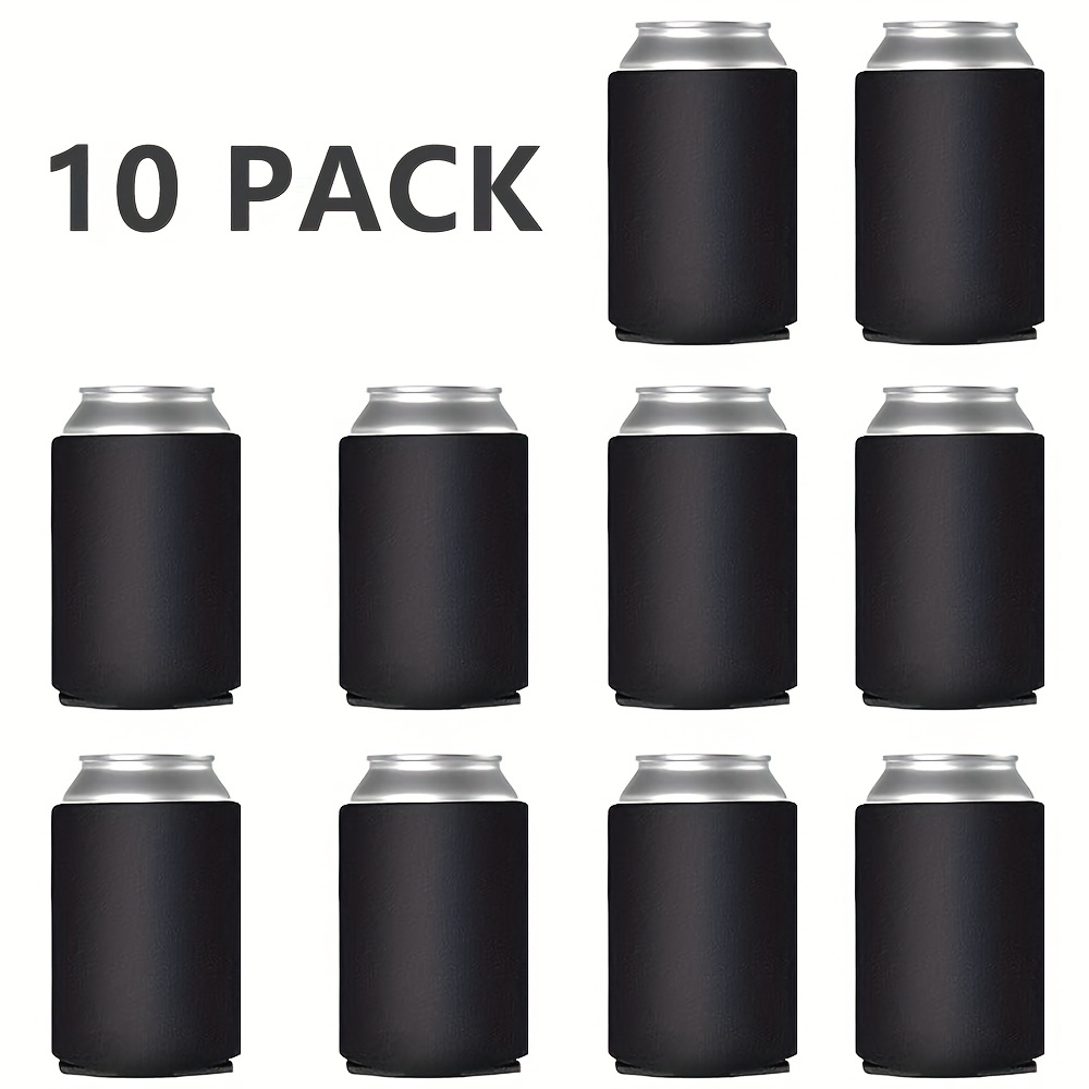 Beer Can Cooler Blank Neoprene Can Sleeves Collapsible Foldable Insulated  Drink Cooler Holders For Beer Water Bottles - Temu