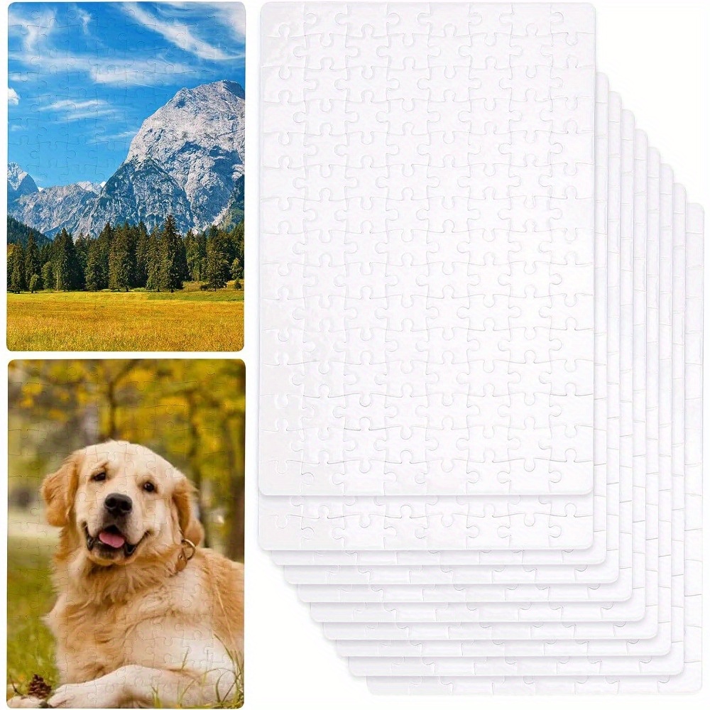 5Pcs A4 DIY Blank Sublimation Printable Jigsaw Puzzle For Heat