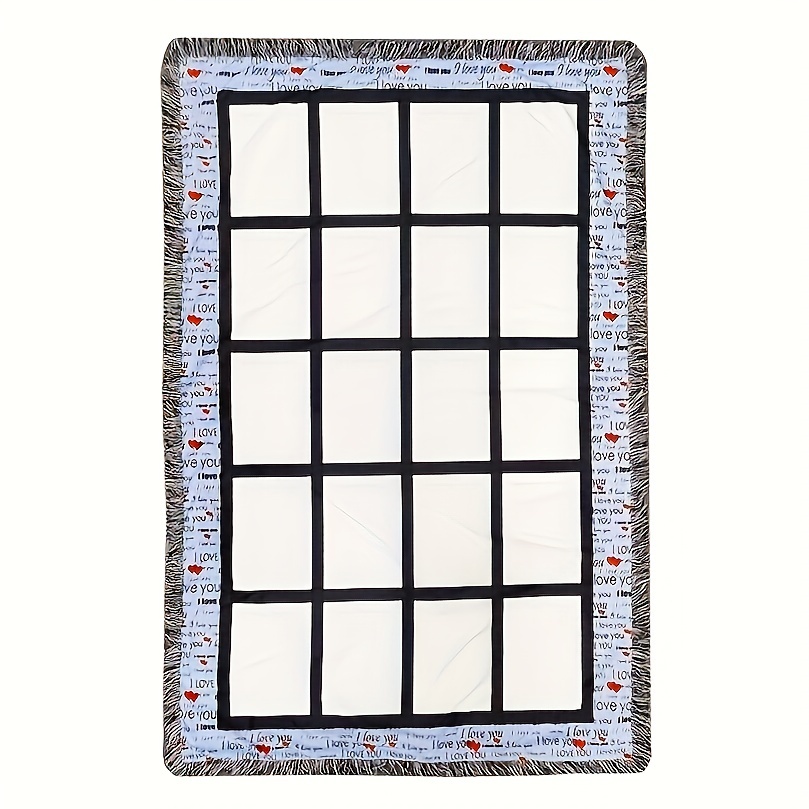 50 x 60 Sublimation 20 Panel Patterned Blanket - Cow Print