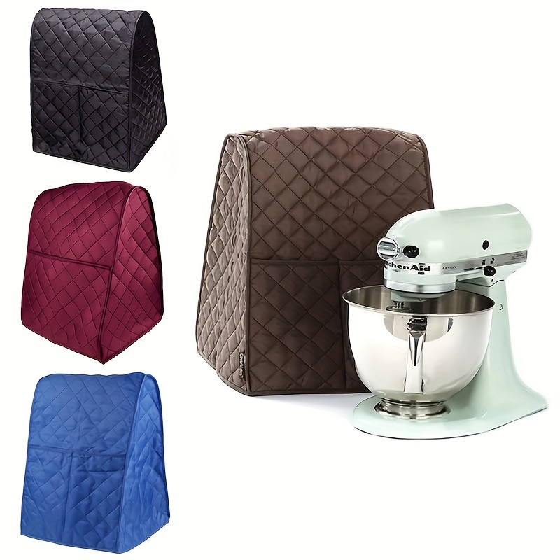 Stand Mixer Cover, Kitchen Aid Mixer Cover, With 3 Pockets for  Accessories,PU leather Fabric, soft and comfortable,PVC Aluminized Film  Lining. (Fit