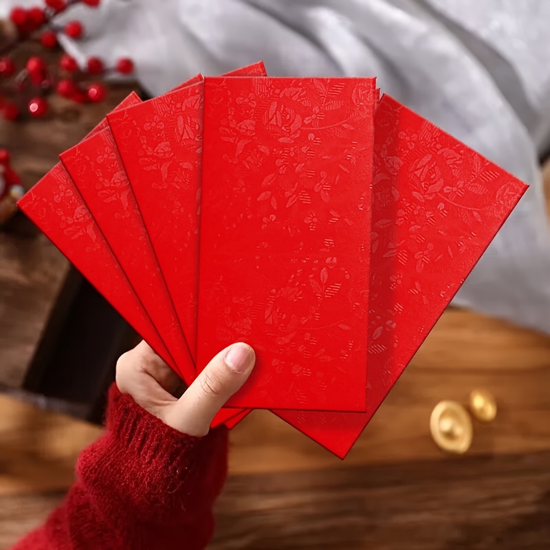 6pc Classic Spring Festival Lucky Money Bless Pocket Envelope 2023 Chinese  New Year Decorations Chinese Red Envelope for Gift