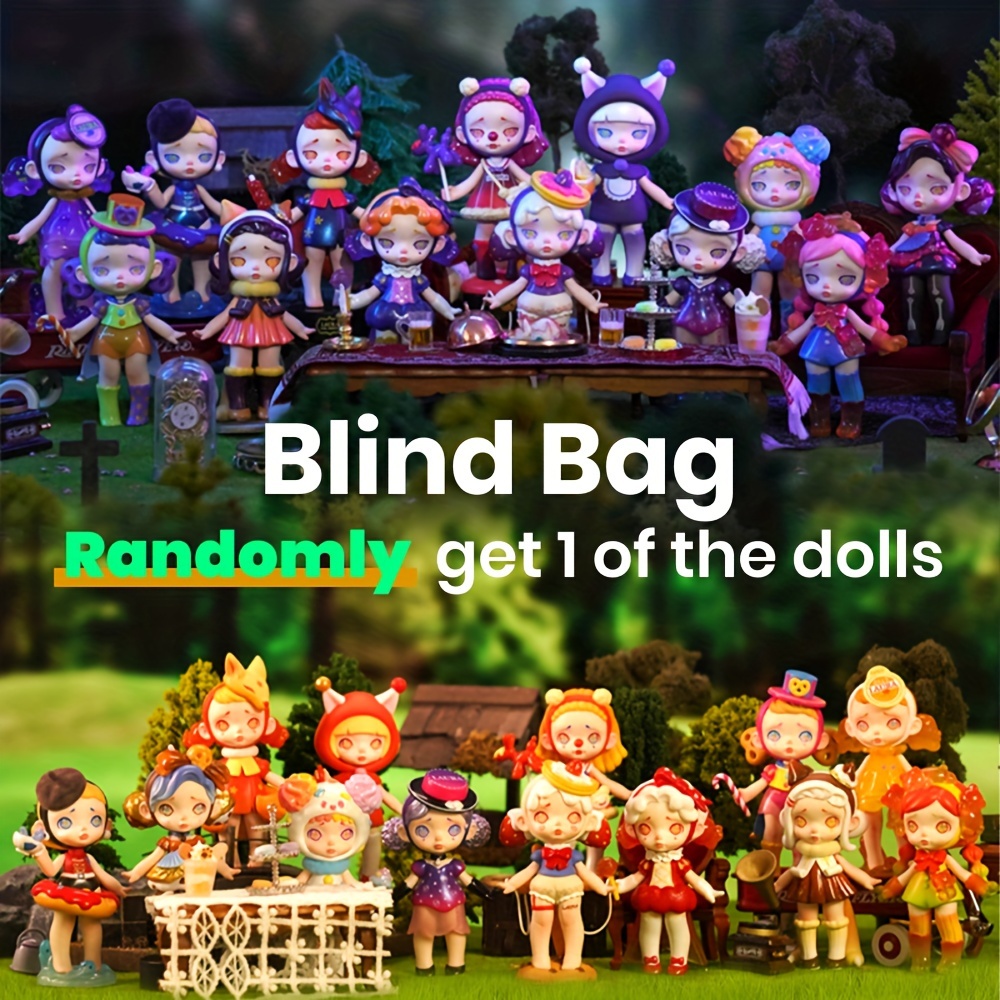 MJ STUDIO Alice Gift Series Blind Box 8PCS Blind Bag Random Collection Cute  Blind Box Figures Birthday Gifts