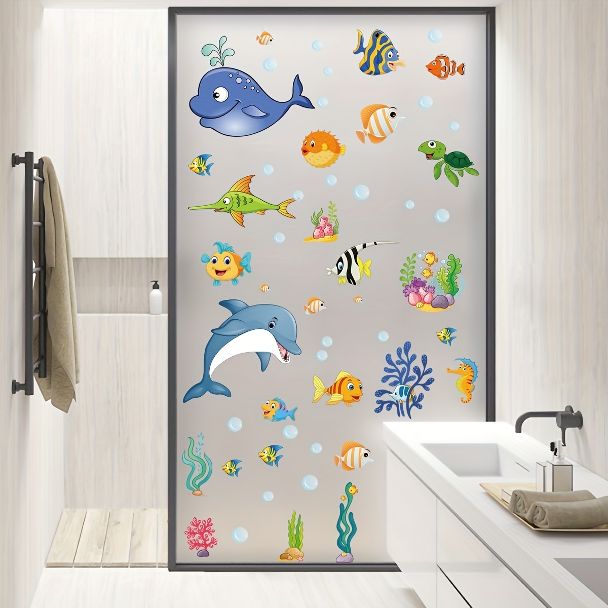 Stickers Sirène Waterproof salle de bain 57*30cm