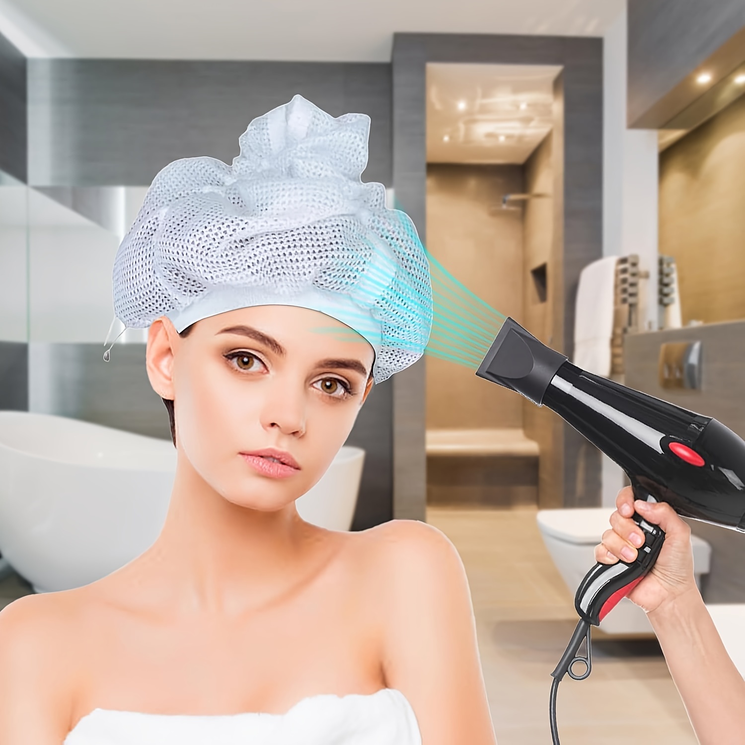 Fixation du diffuseur pour sèche-cheveux Outil de salon professionnel  universel ajustable pour cheveux bouclés Convient à la plupart des types de