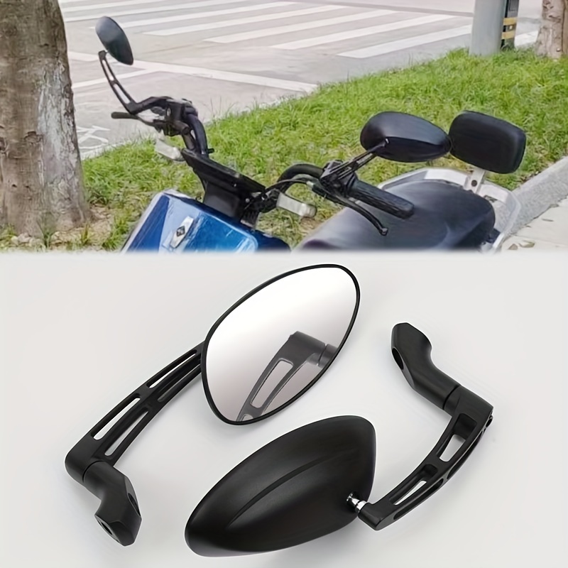 Espejos retrovisores laterales universales para moto grande scooter 10 mm  café racer bobber