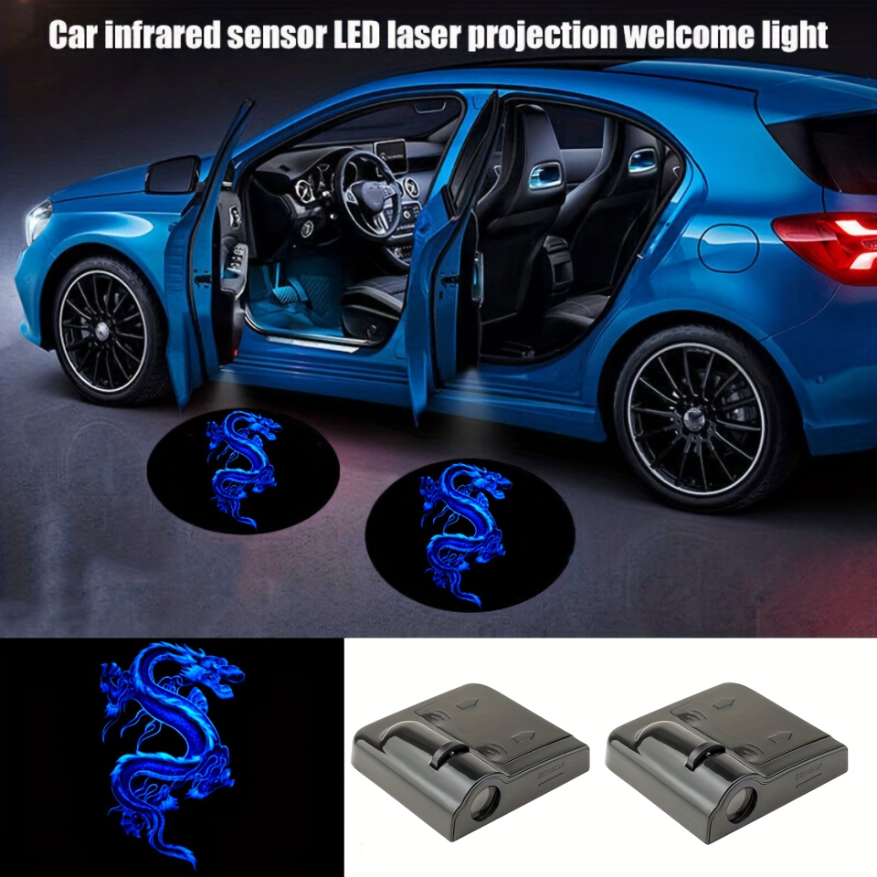 puerxin car door projector light accessories