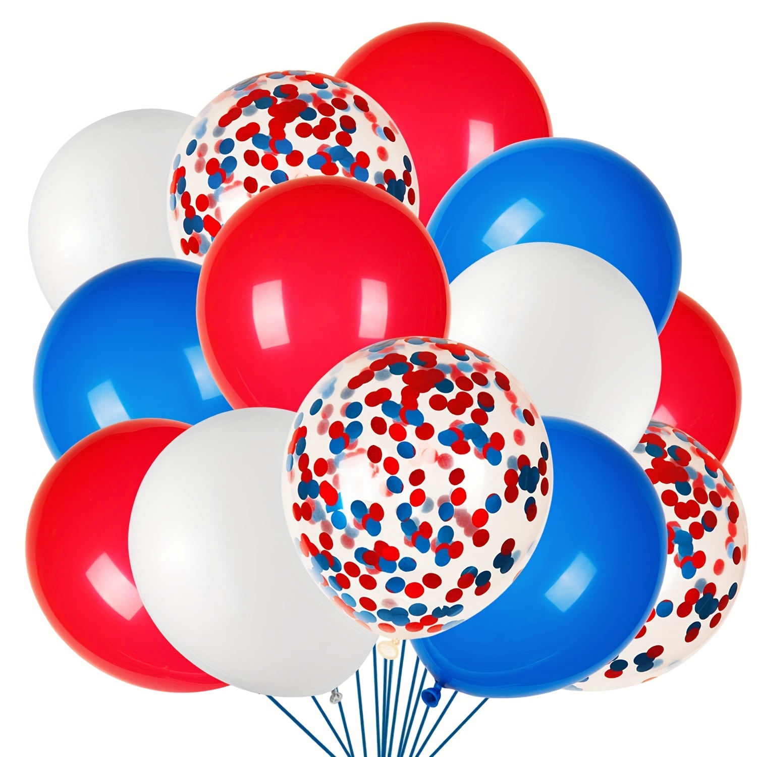 Kit de arco de guirnalda de globos rojos, blancos, azules, dorados, para  decoración de fiesta del 4 de julio, globos de látex para fiestas náuticas
