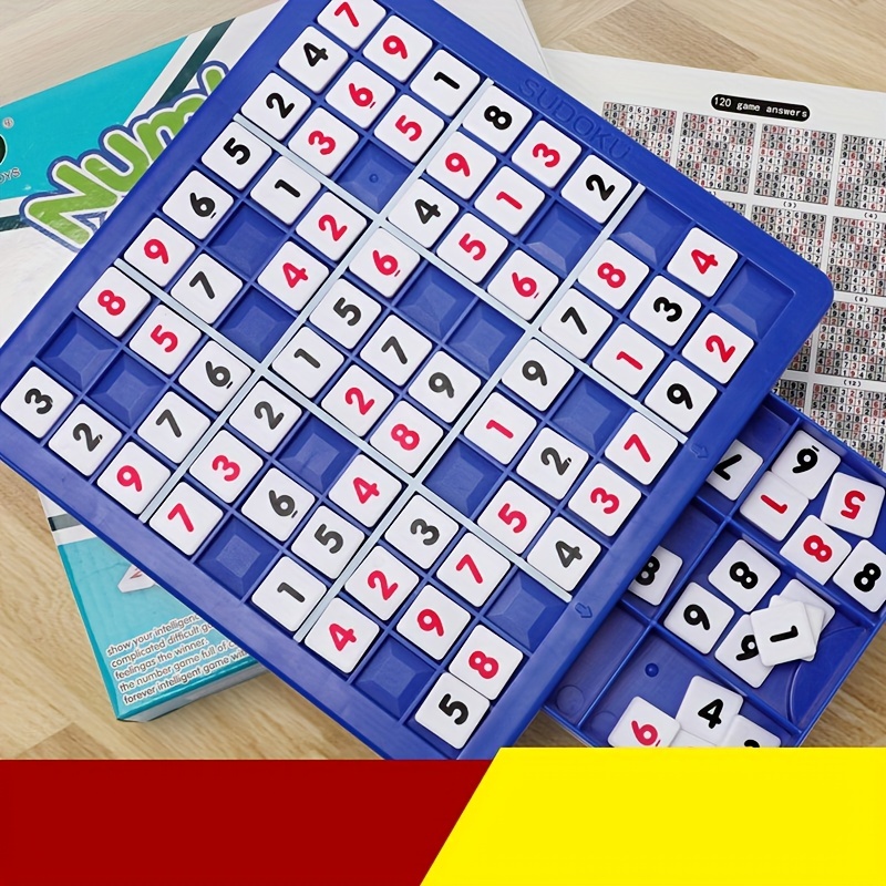  Double The Fun: Wooden Sudoku Puzzle Game for Kids with 4x4 and  6x6 Grids and 60 Challenges : Toys & Games