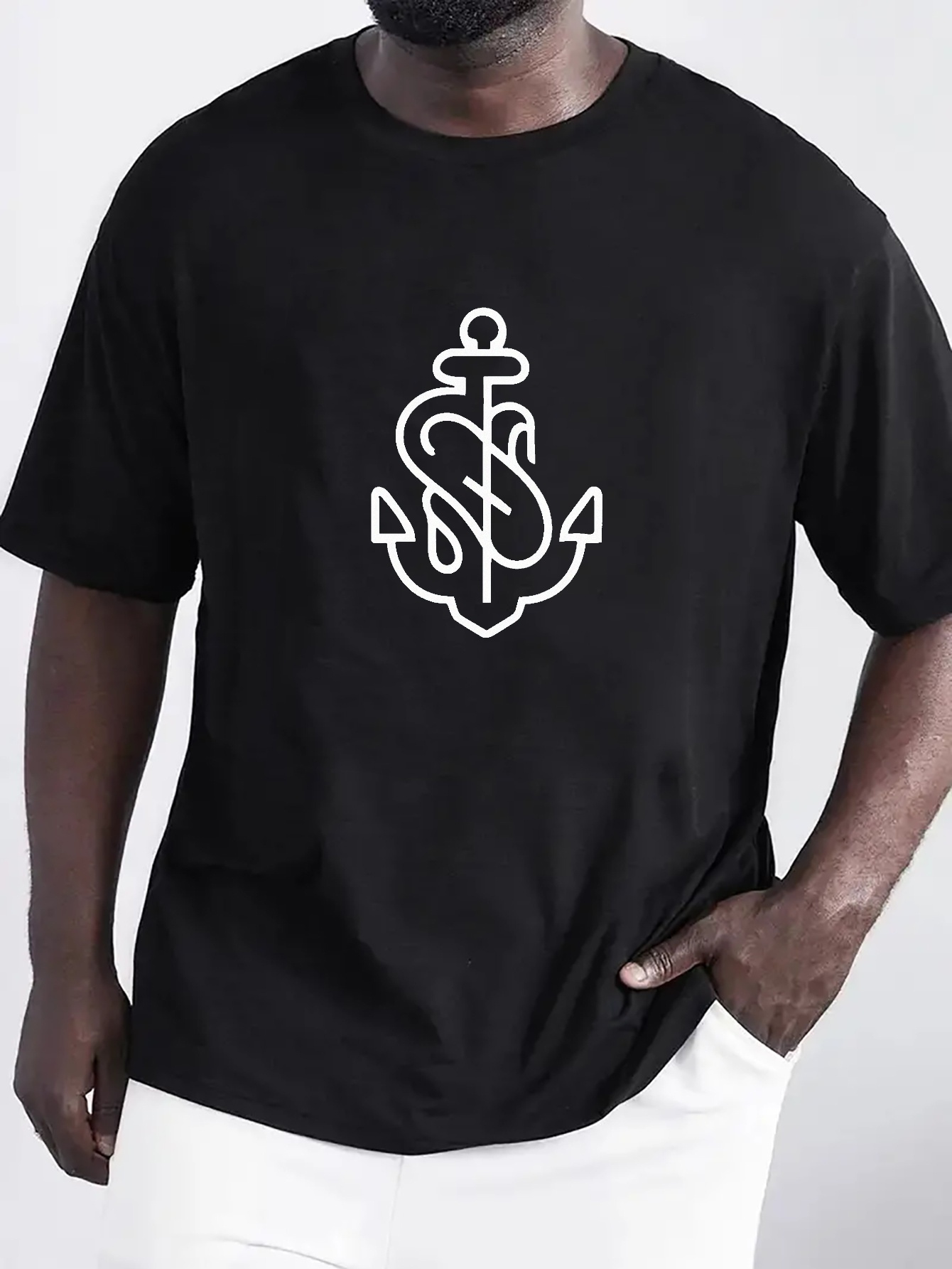 Camiseta de Bebé Negra Anchor Logo