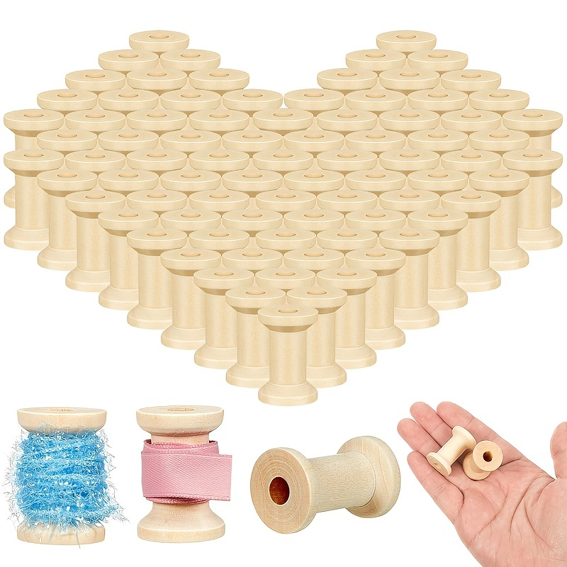 40Pcs Large Yarn Bobbins Spool Thread Knitting Sewing Crochet Weave Winder  Tool 