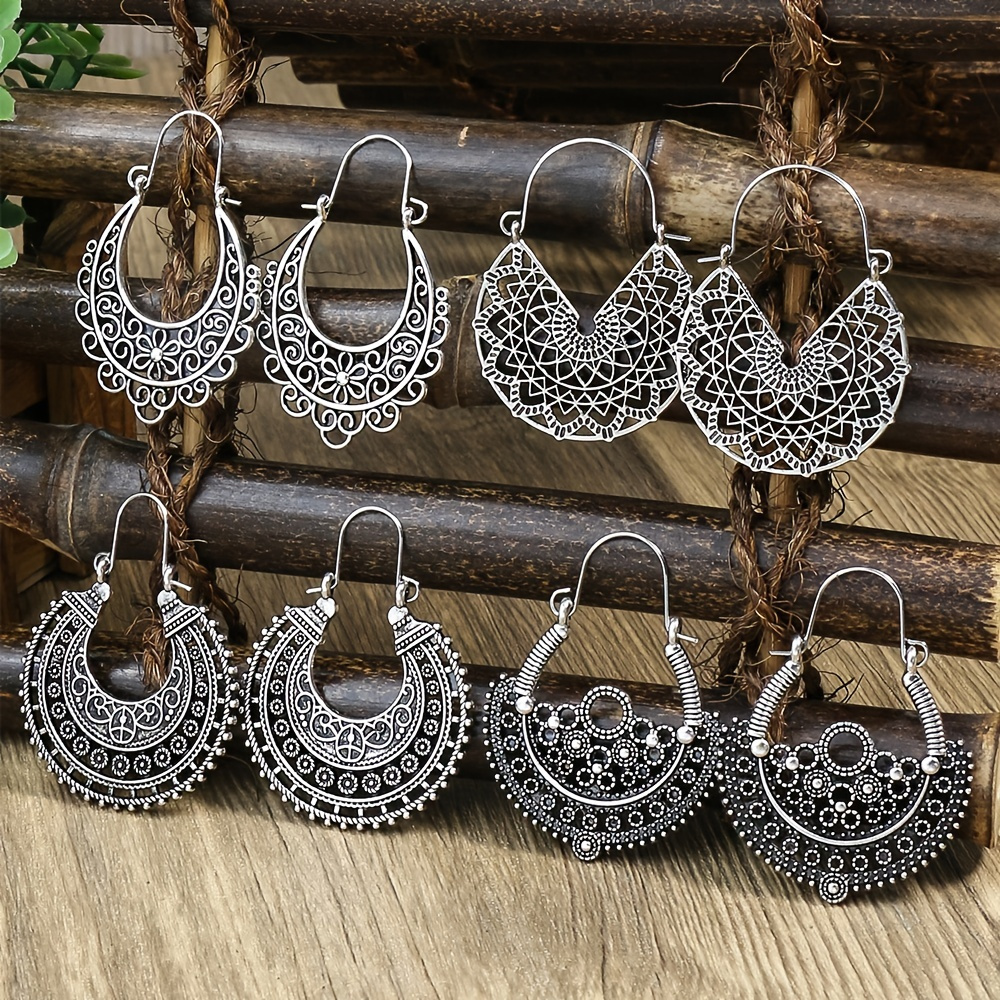 Boho Drop Dangle Earrings Stud Earrings Set Women Girls - Temu Canada