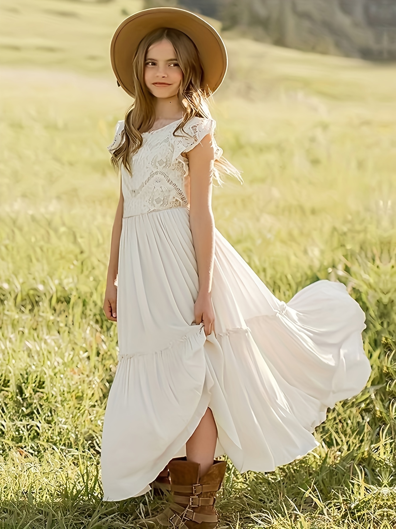 Little girl boho deals maxi dress