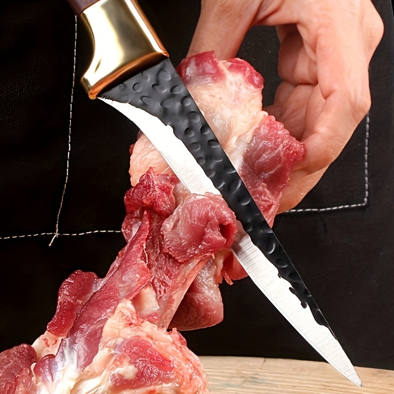 19cm Kitchen Forged Steel Knife Slice Meat Steak Cut Chef Boning Hard Bone  Chop