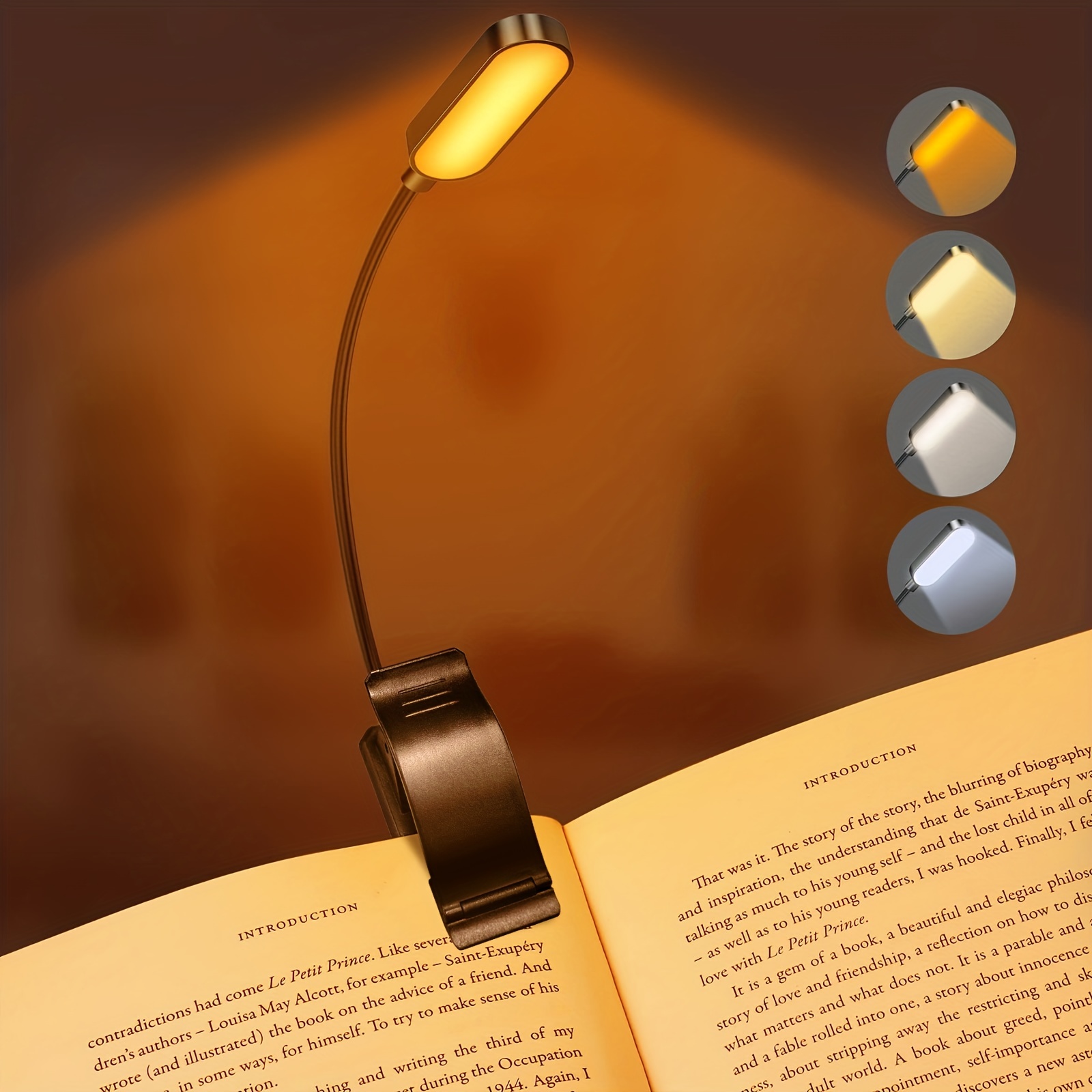 Lightweight Neck Reading Light Book Light For Reading In Bed - Temu