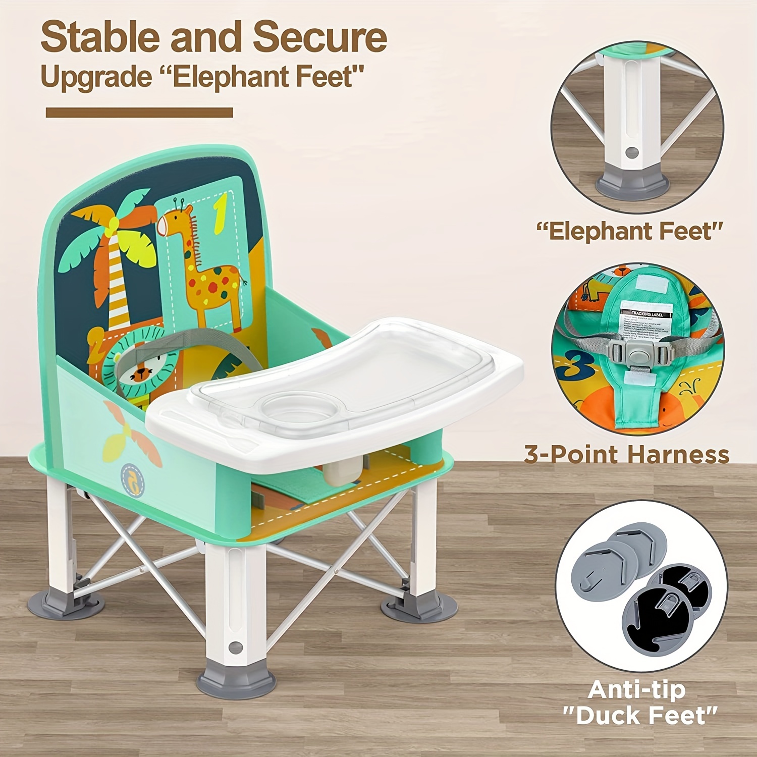 Secure Twin's - Asiento columpio para bebé con cinturón de seguridad, silla  colgante de madera para interiores y exteriores, hamaca doble para bebés