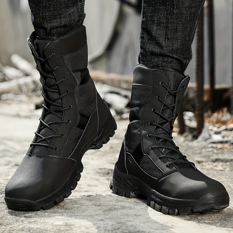 New Botas Moto Men Motorcycle Boots Motorcycle Riding Shoes Boots For Four  Seasons Botas Hombre Casual Shoes Black - AliExpress