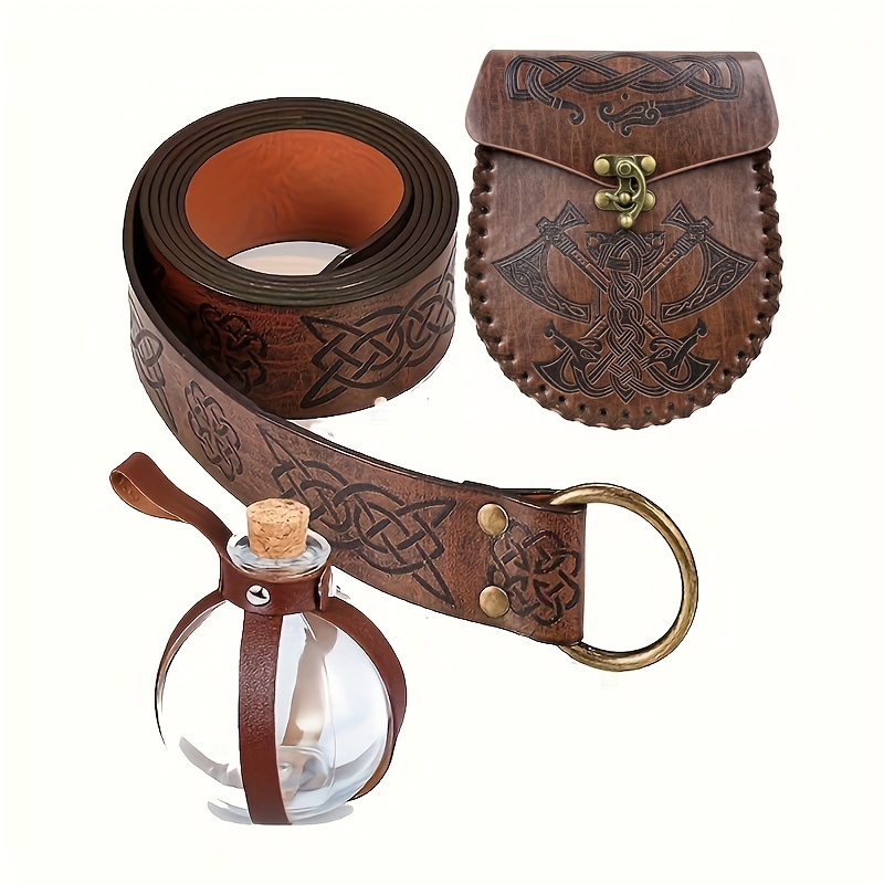 Leather Viking Pouch - Temu